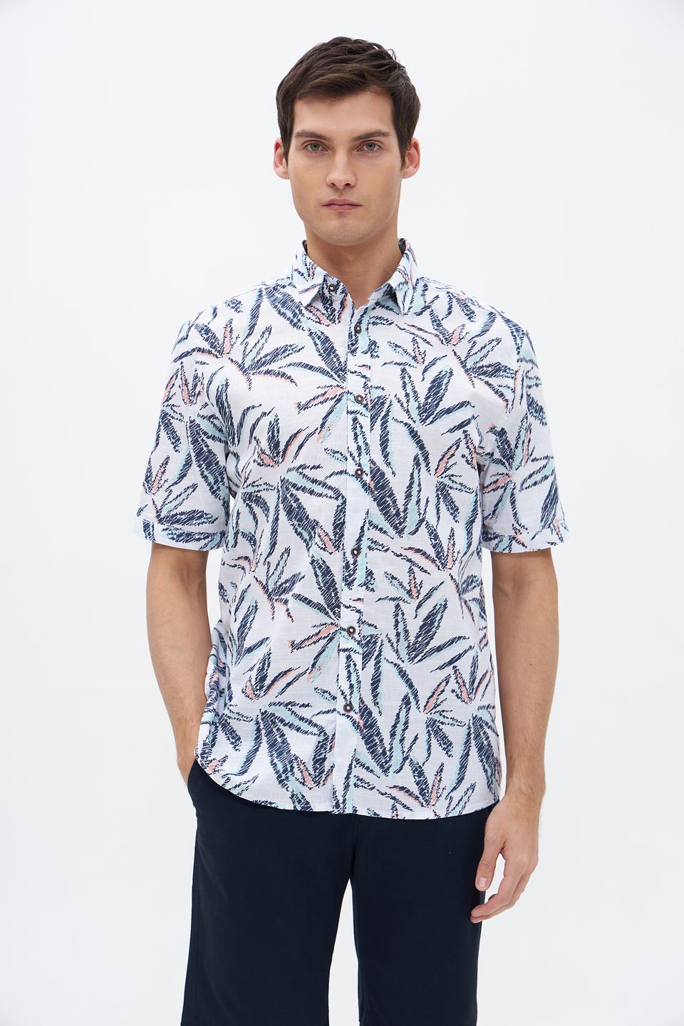 Рубашка кр Tom Tailor с принтом