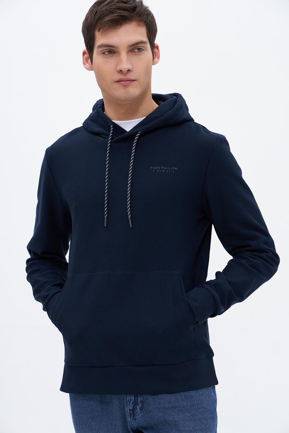 Худи Tom Tailor мужской тёмно-синий