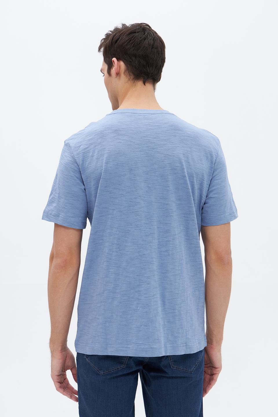 Футболка Tom Tailor с принтом голубая