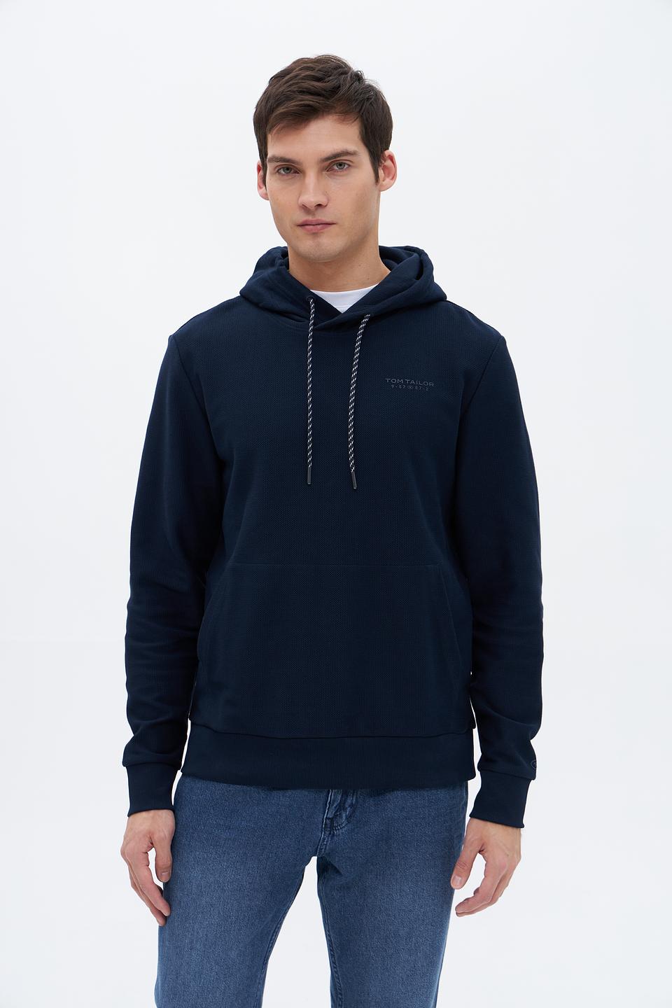 Худи Tom Tailor мужской тёмно-синий