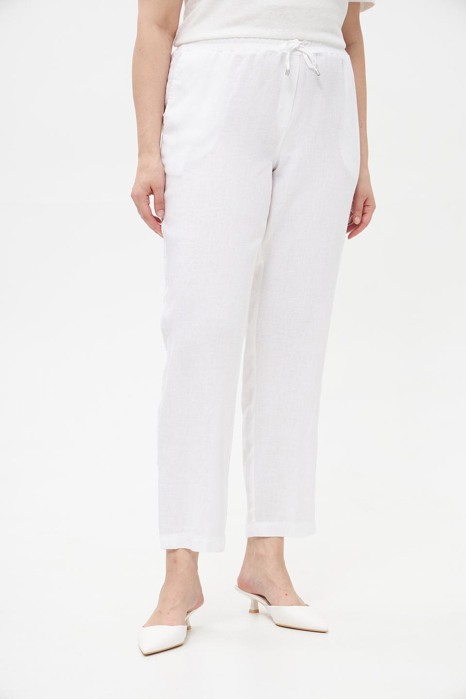 Брюки Doris Streich лен белые