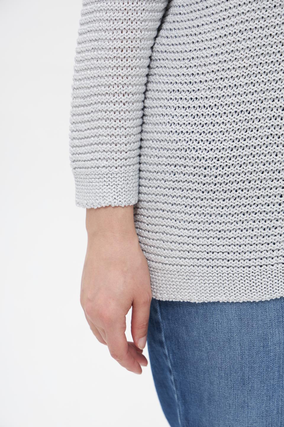 Пуловер Lebek светло-серый