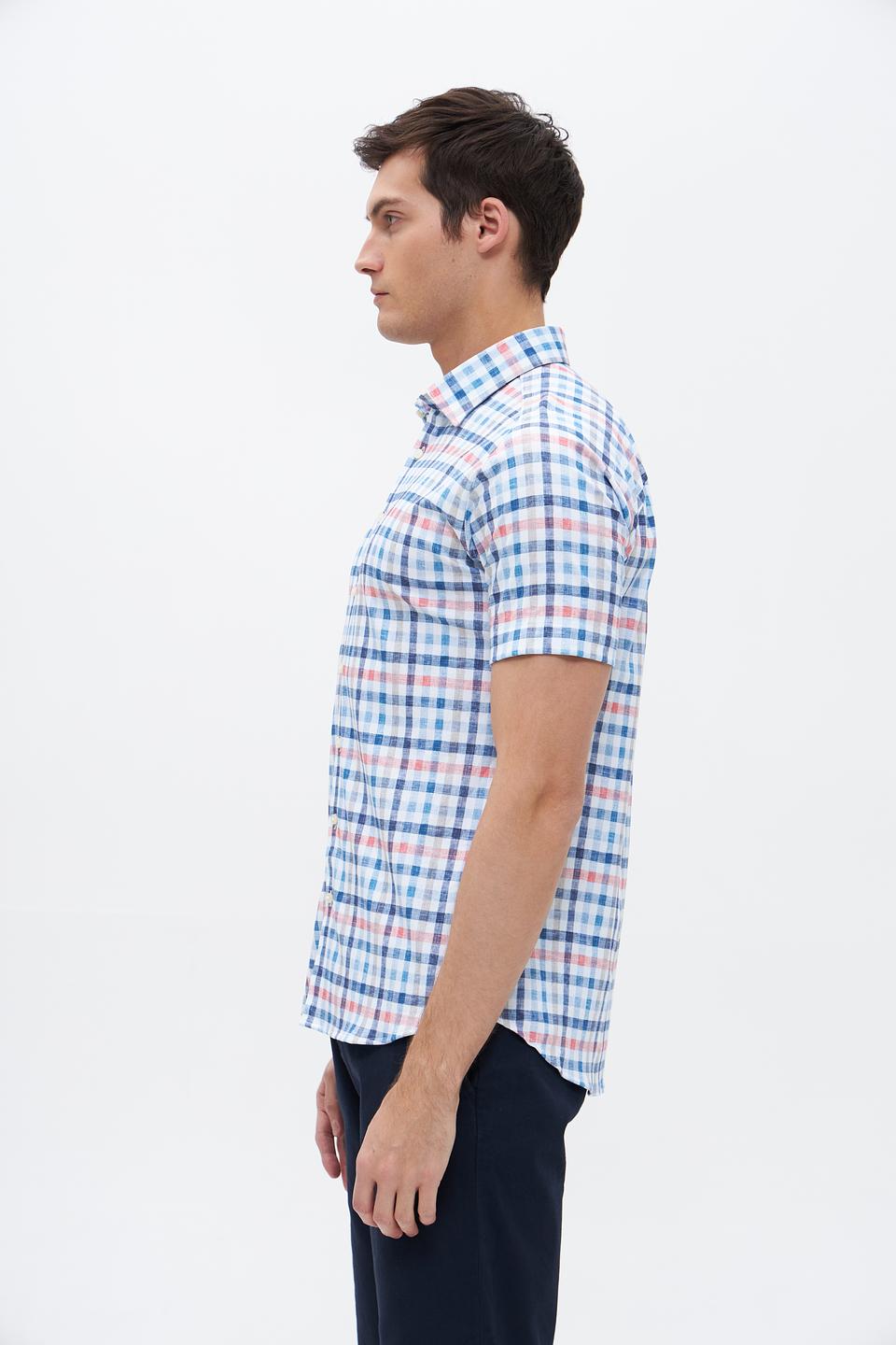 Рубашка кр Desoto в клетку