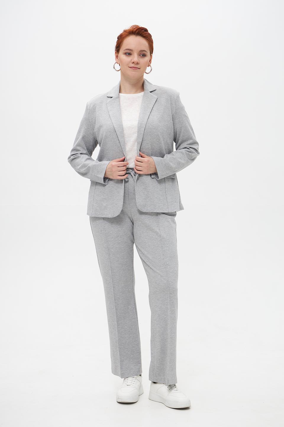 Жакет Suza серый приталенный