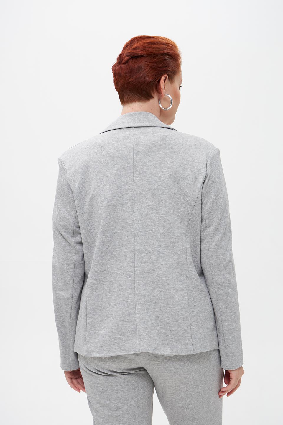 Жакет Suza серый приталенный