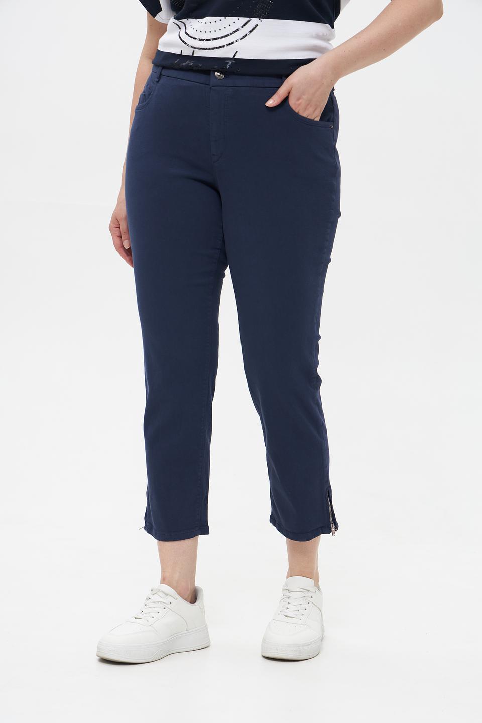 Брюки укороченные Gardeur темно-синие