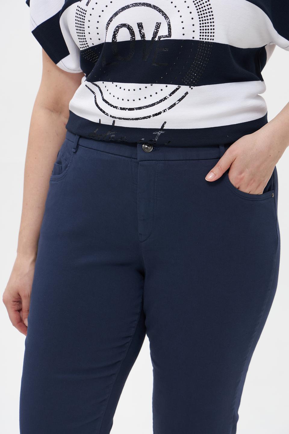 Брюки укороченные Gardeur темно-синие