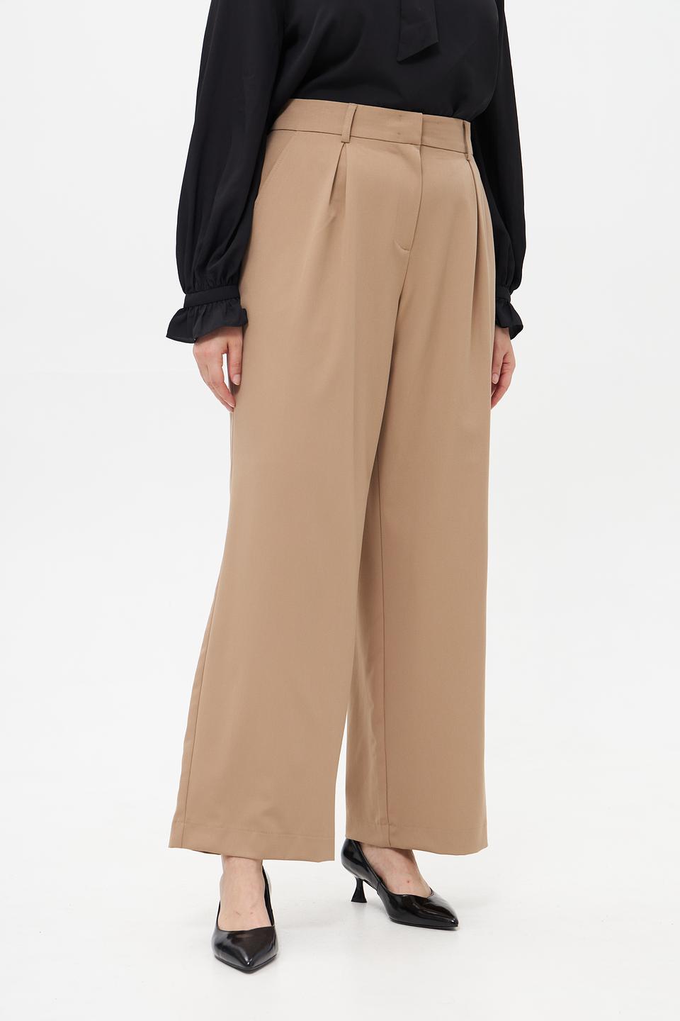 Брюки палаццо Bugatti бежевые