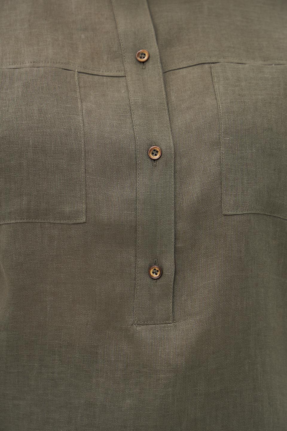 Блузка Cinque льняная хаки