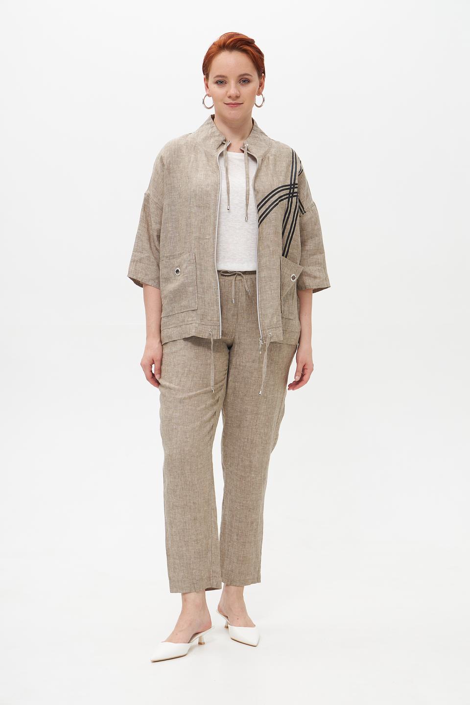 Жакет Doris Streich льняной бежевый