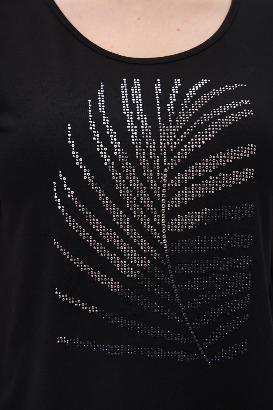 Футболка Doris Streich с декором «Лист»