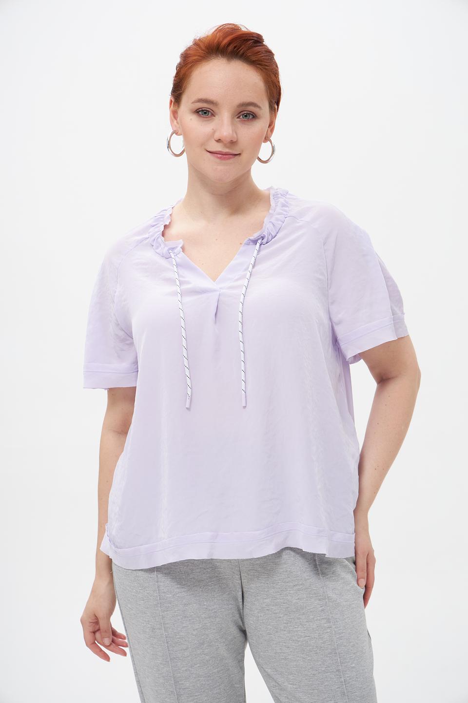 Блузка Marc Cain лавандовая с завязками