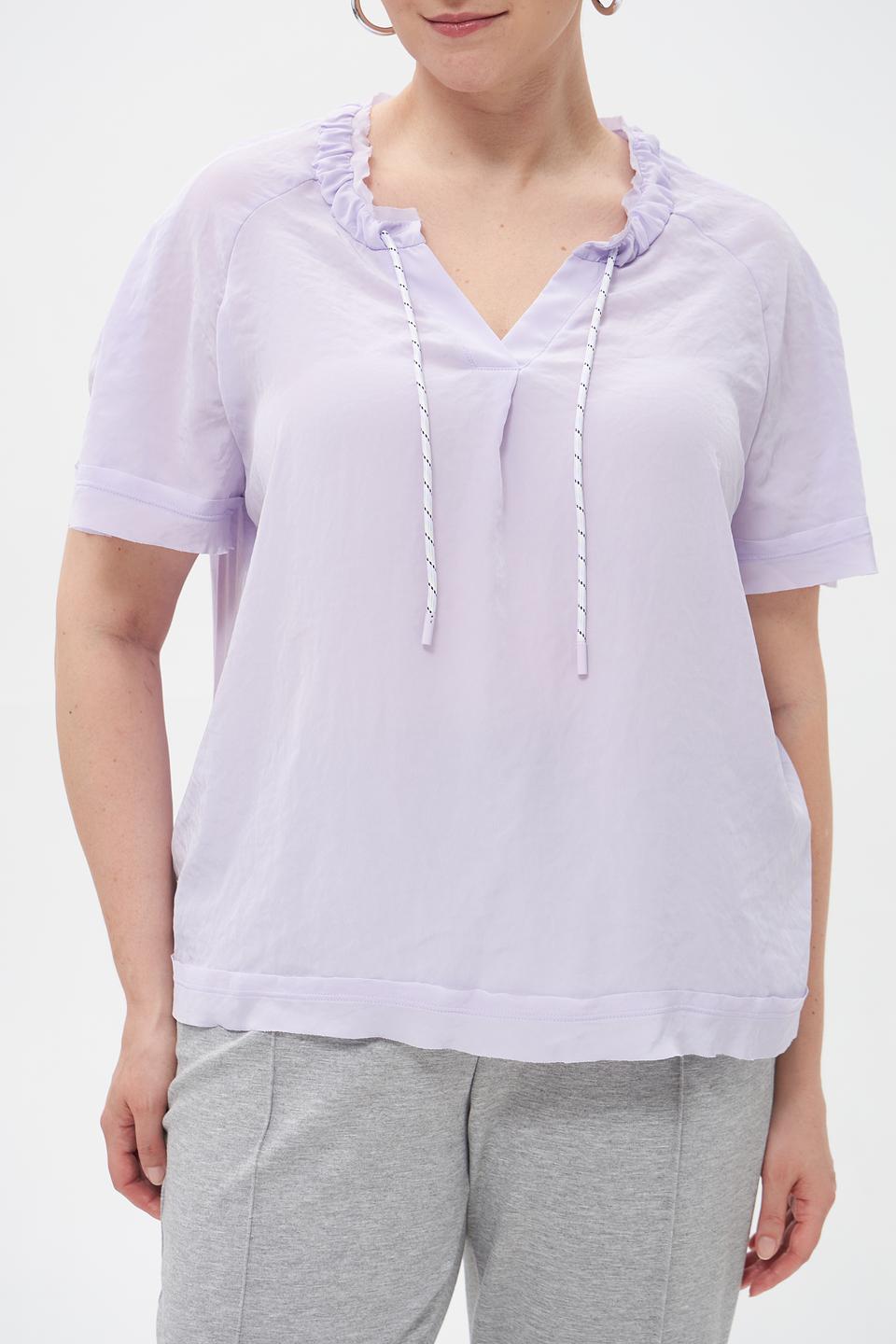 Блузка Marc Cain лавандовая с завязками