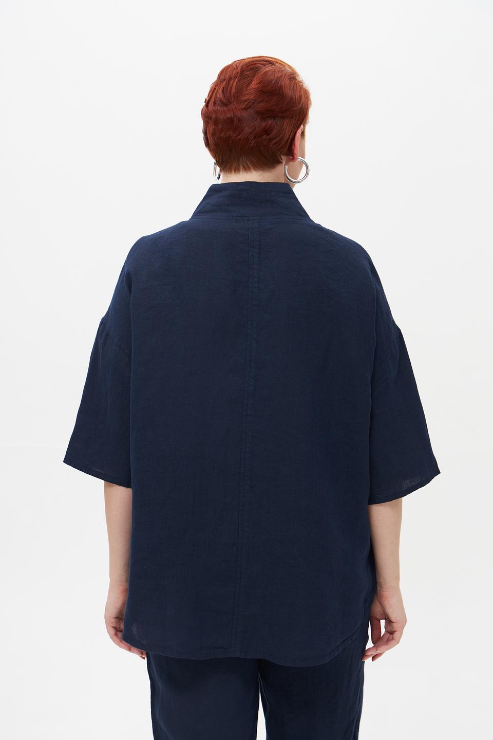 Жакет Doris Streich с полосками синий