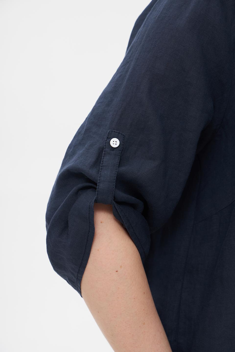 Блуза Doris Streich с принтом синяя