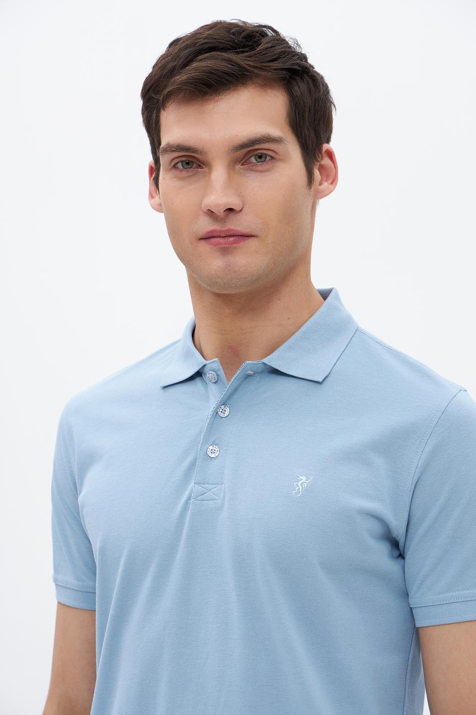 Поло Sea Barrier голубое