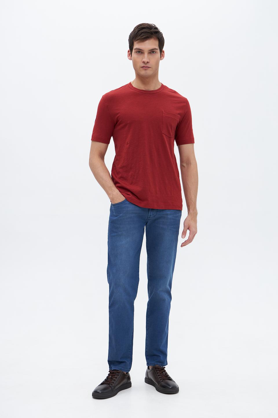 Футболка Marc O Polo с карманом бордовый