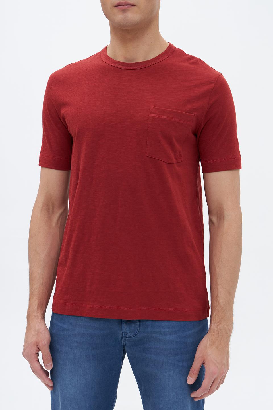 Футболка Marc O Polo с карманом бордовый