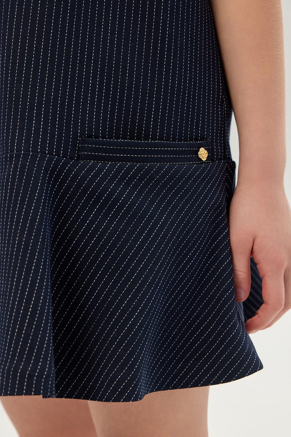 Платье Choupette в полоску с воротником