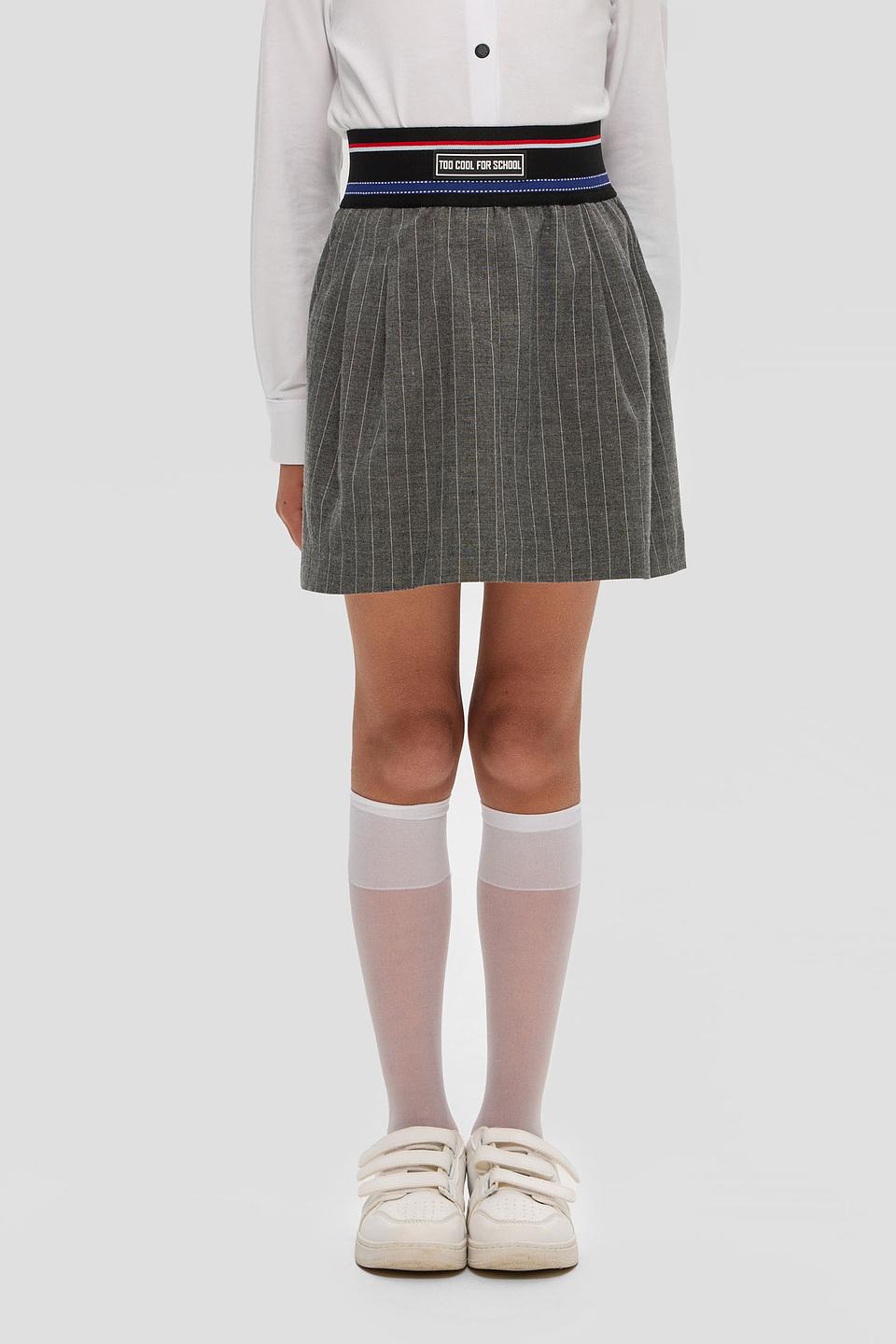 Юбка Choupette дев. в полоску серая