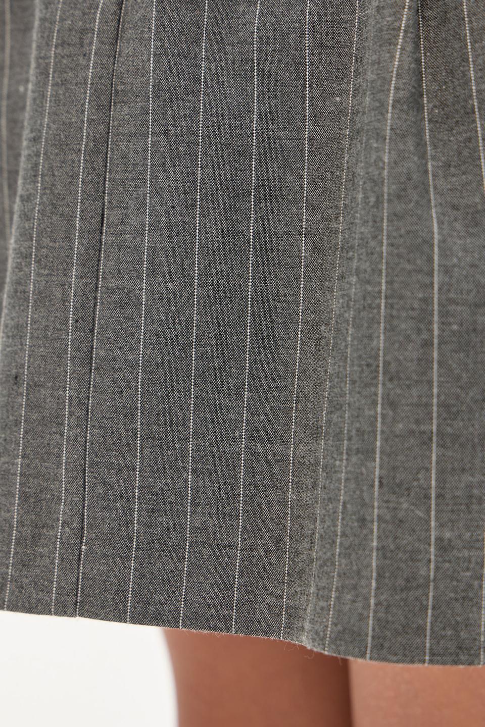 Юбка Choupette дев. в полоску серая