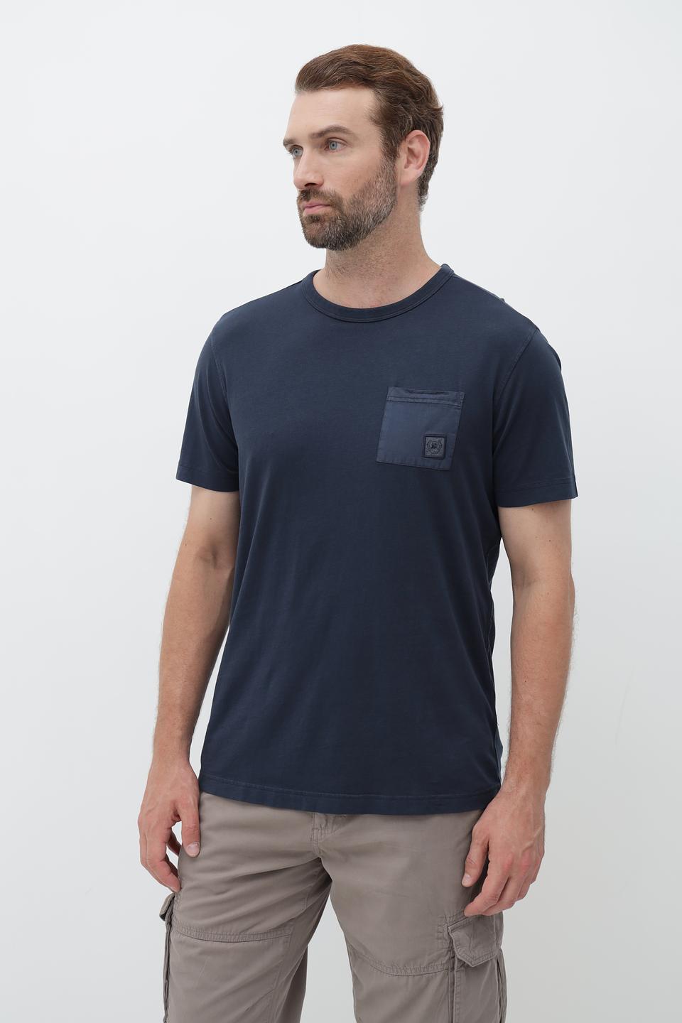 Футболка Lerros с карманом темно-синяя