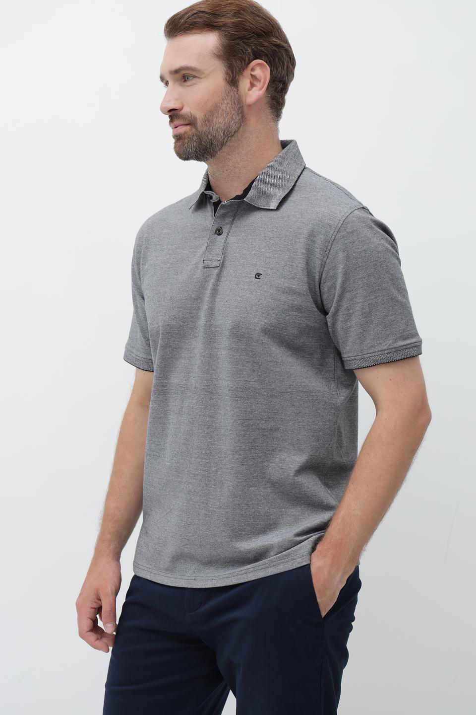 Поло Casa Moda men серый меланж