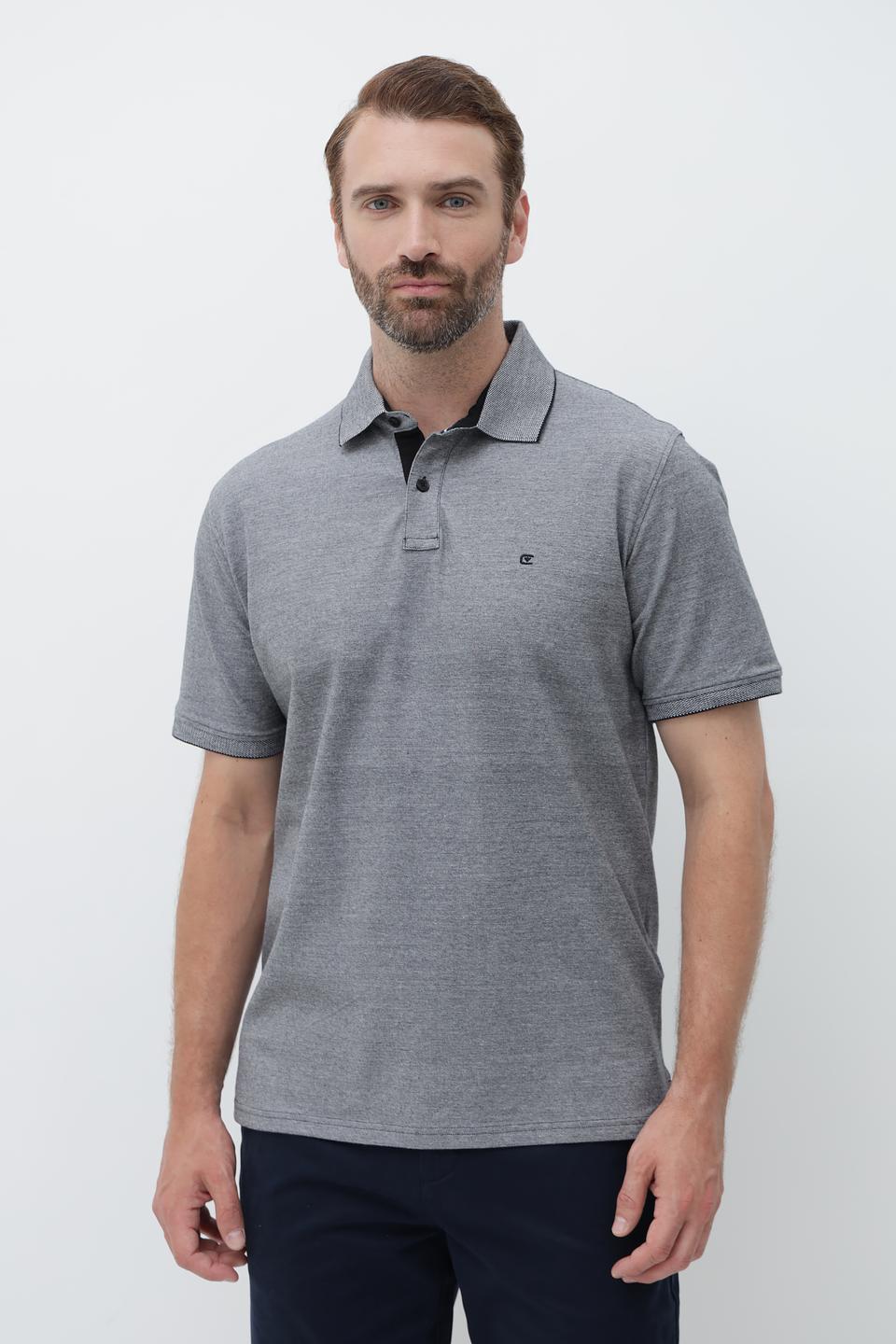 Поло Casa Moda men серый меланж