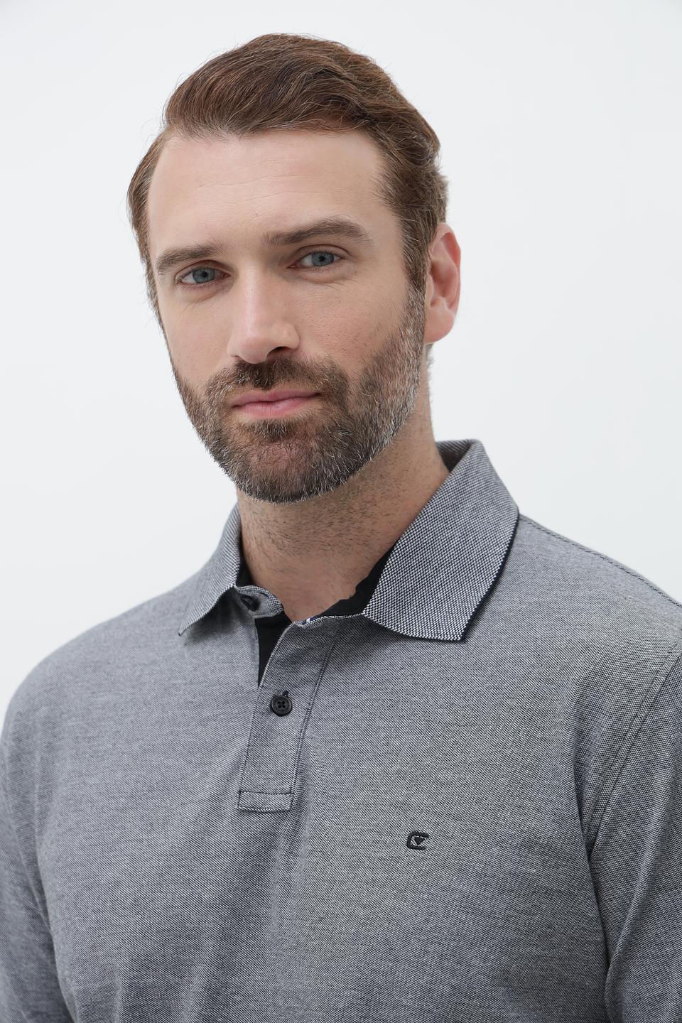 Поло Casa Moda men серый меланж
