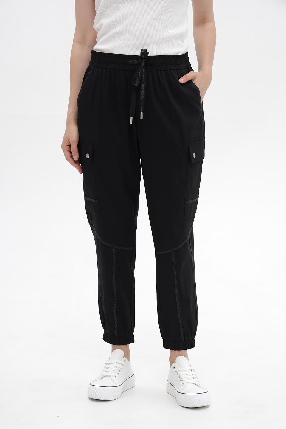 Брюки Time Zone кюлоты чёрные