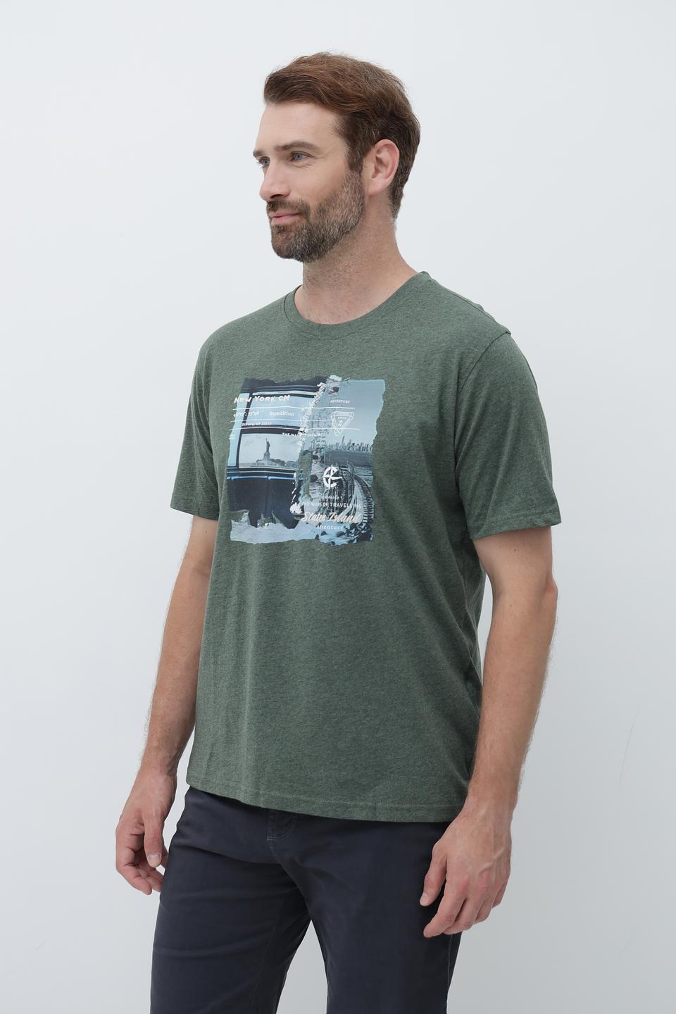 Футболка Casa Moda с принтом хаки