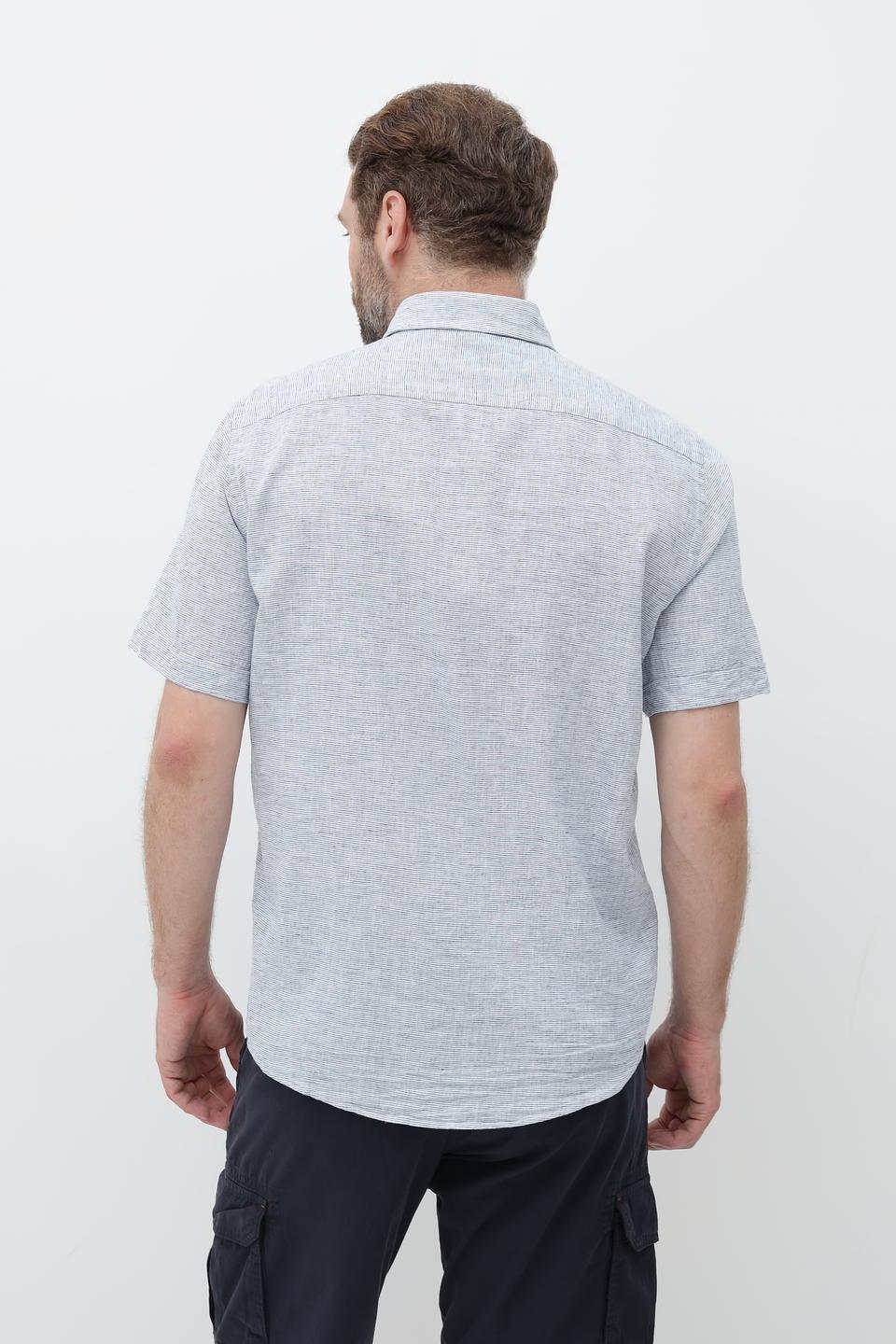 Рубашка кр-рукав Casa Moda серая