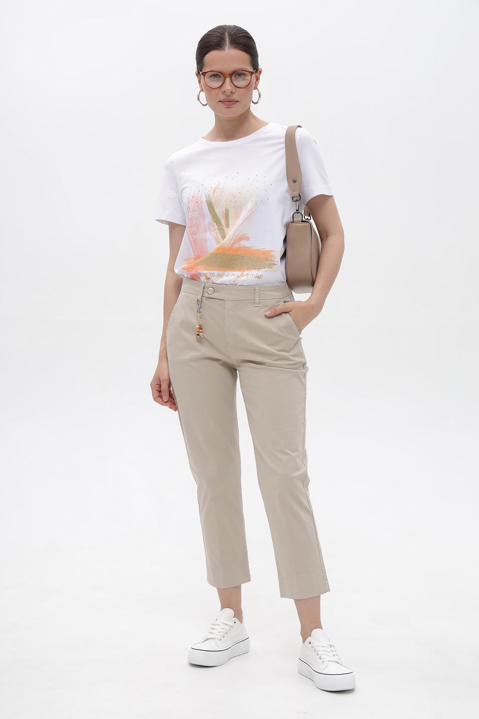 Брюки классические Anna Montana бежевые