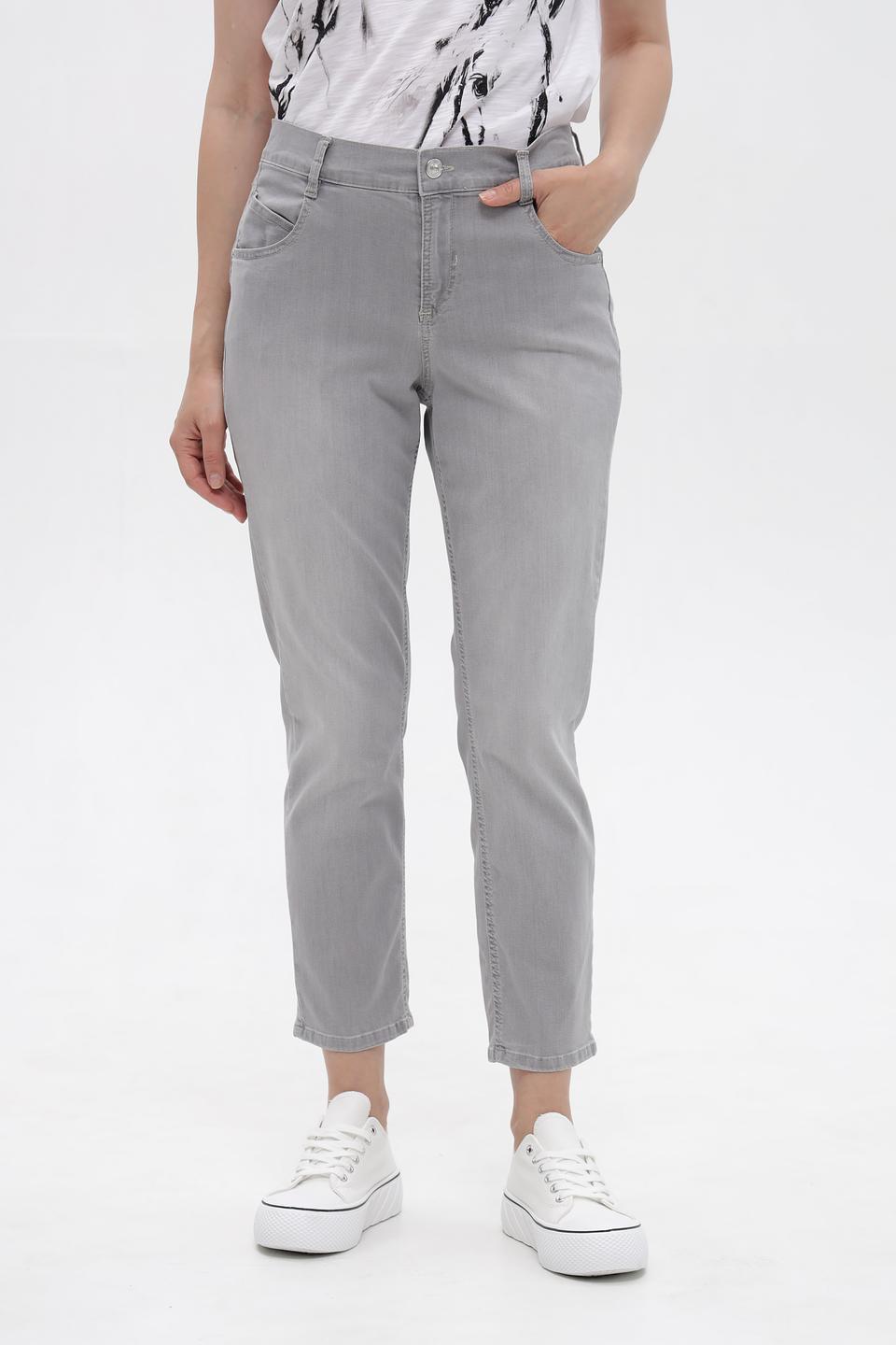 Джинсы Gardeur серые укороченные