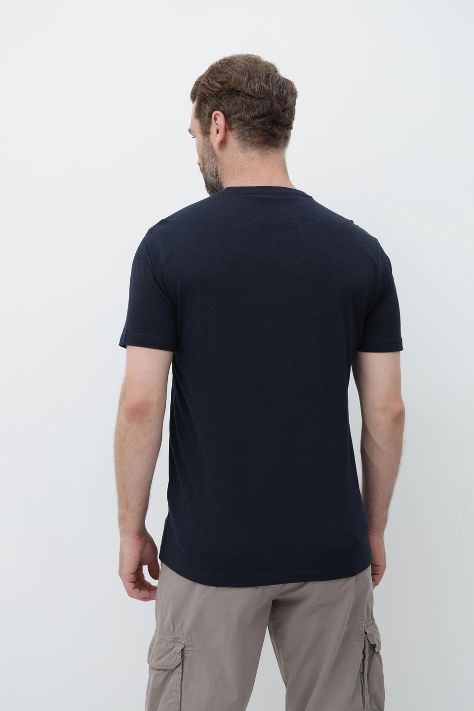 Футболка Granchio с принтом темно-синяя