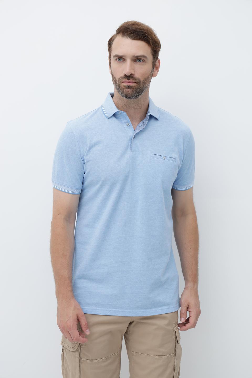 Поло Sea Barrier голубое