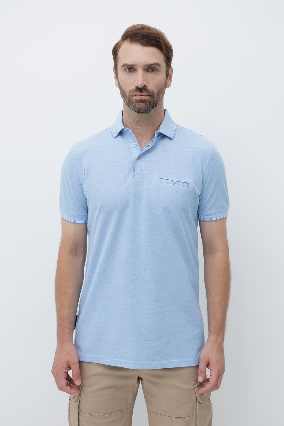 Поло Sea Barrier голубое