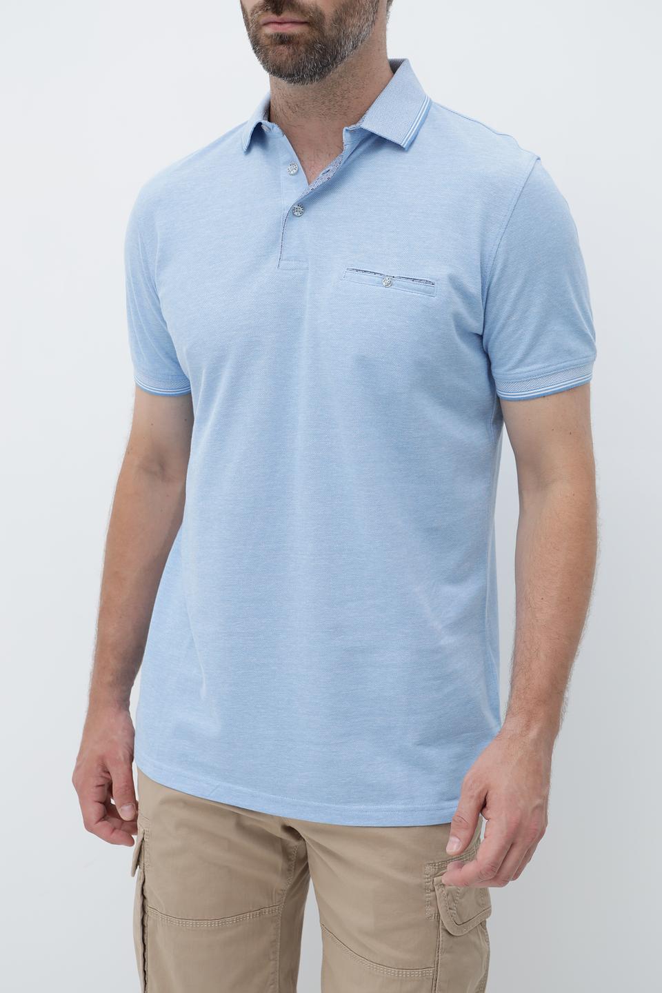 Поло Sea Barrier голубое