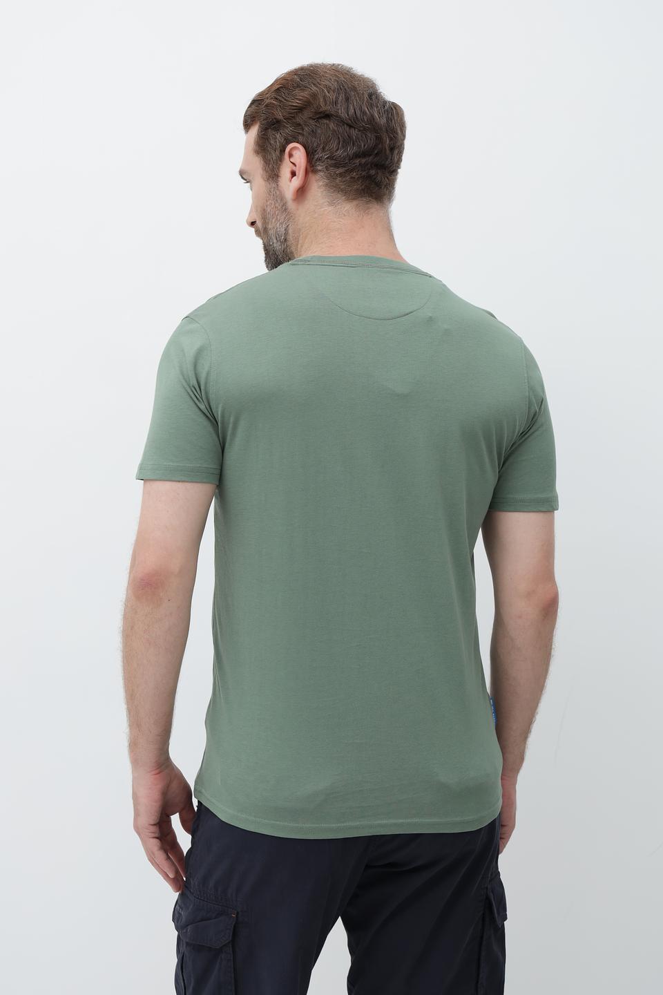 Футболка Sea Barrier хаки с принтом