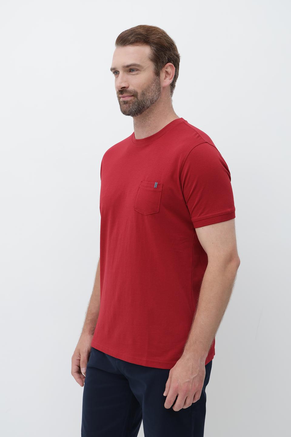 Футболка Sea Barrier с карманом бордовая