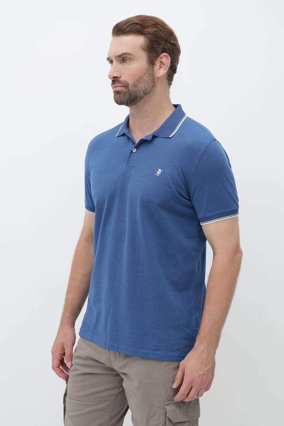 Поло Sea Barrier мужское синее с полоской