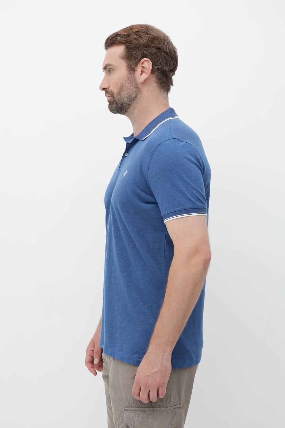 Поло Sea Barrier мужское синее с полоской