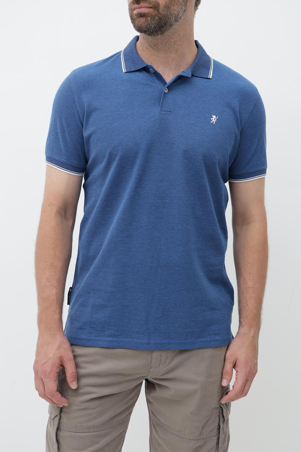 Поло Sea Barrier мужское синее с полоской