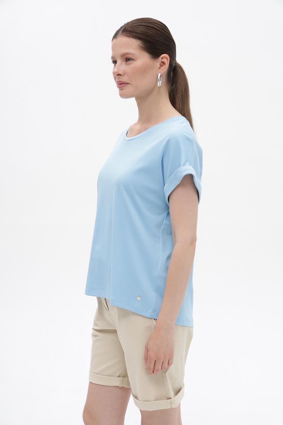 Футболка Monari голубая с рукавами 3/4