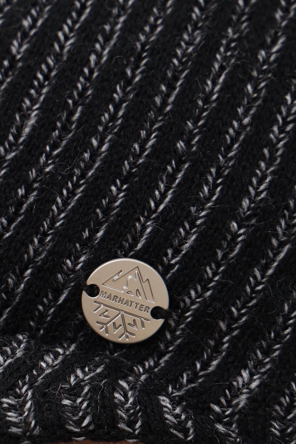 Кепи Marhatter в полоску чёрный