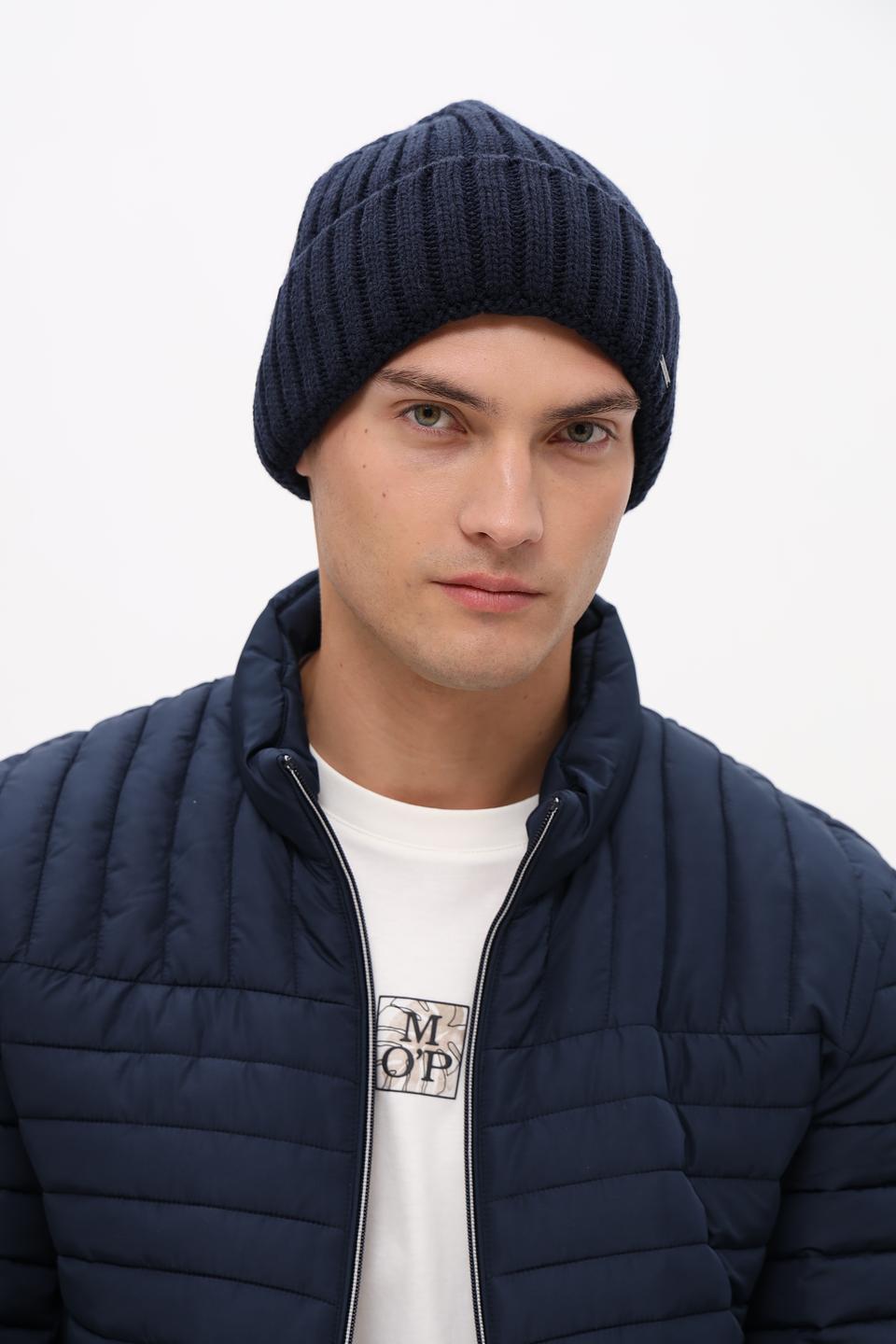 Шапка Marhatter вязаная синяя