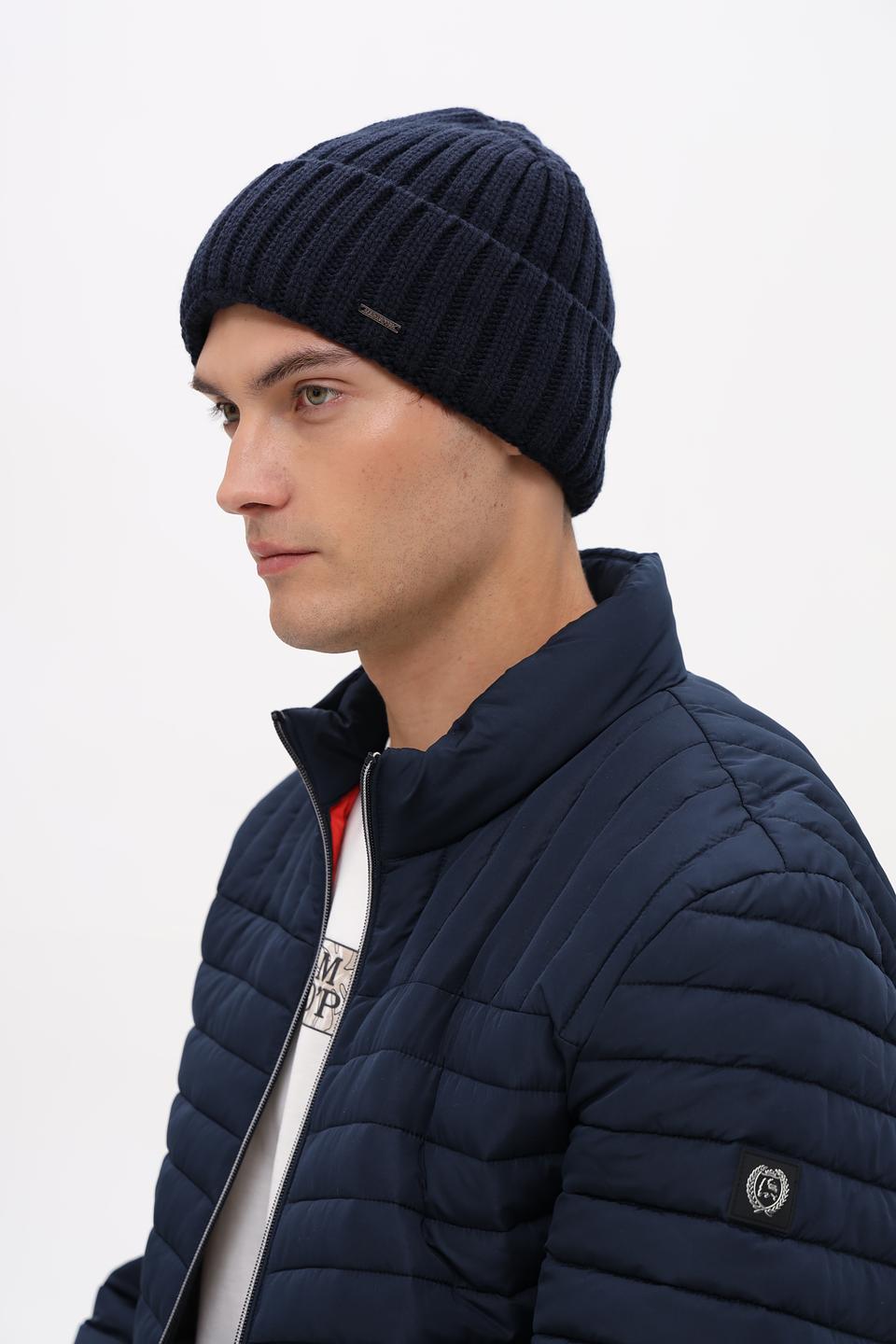 Шапка Marhatter вязаная синяя