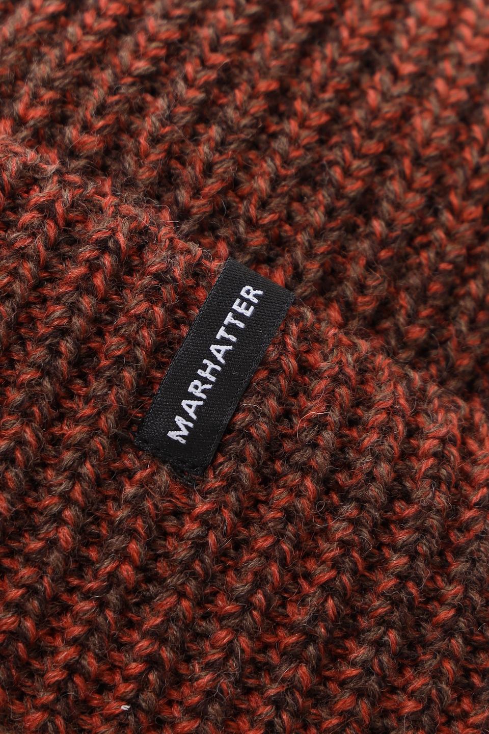 Шапка Marhatter рыжая вязаная