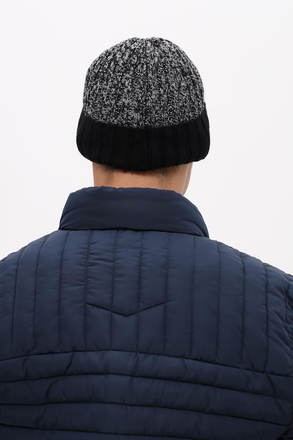 Шапка Marhatter мужская чёрно-серая