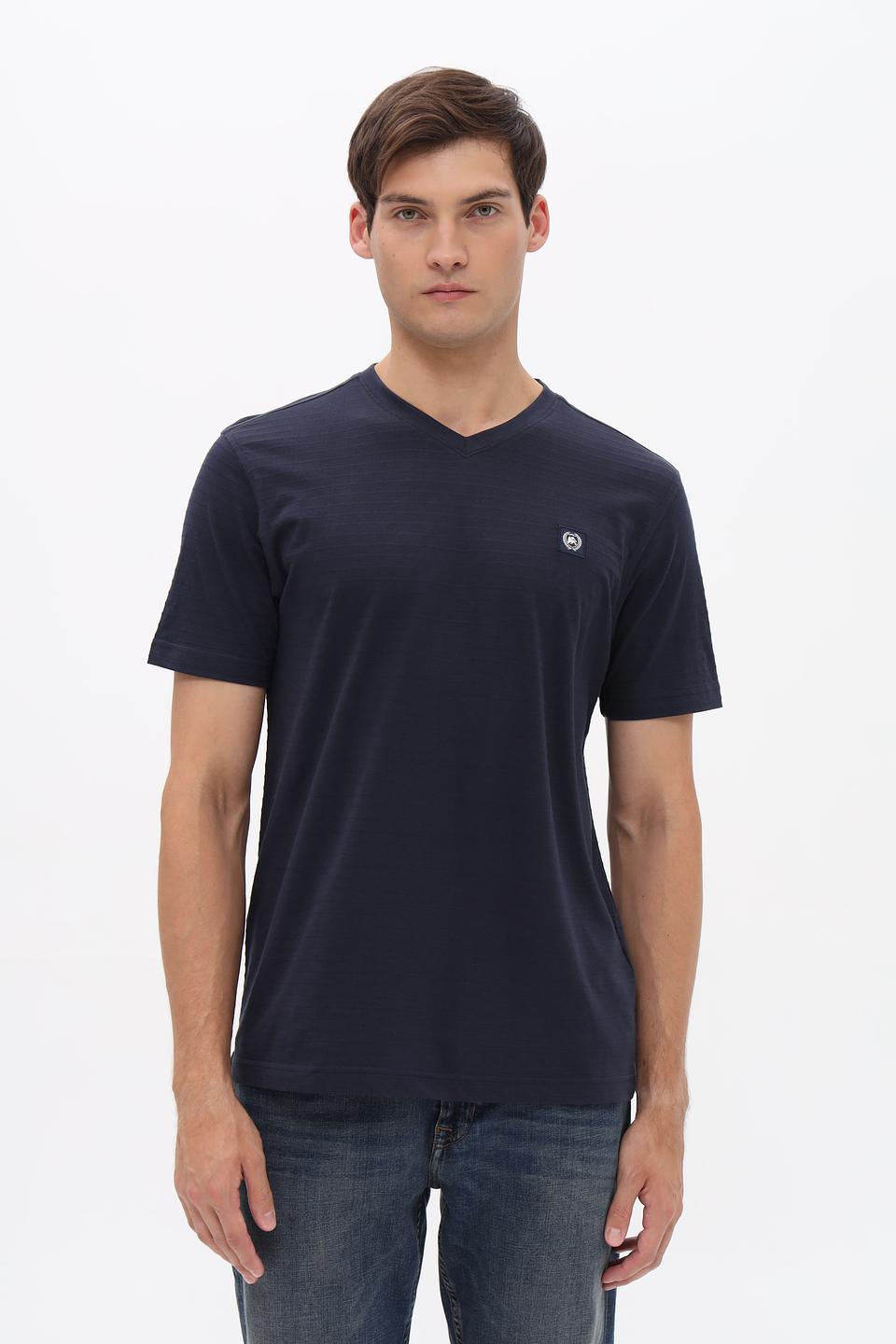 Футболка Lerros V-neck темно-синяя